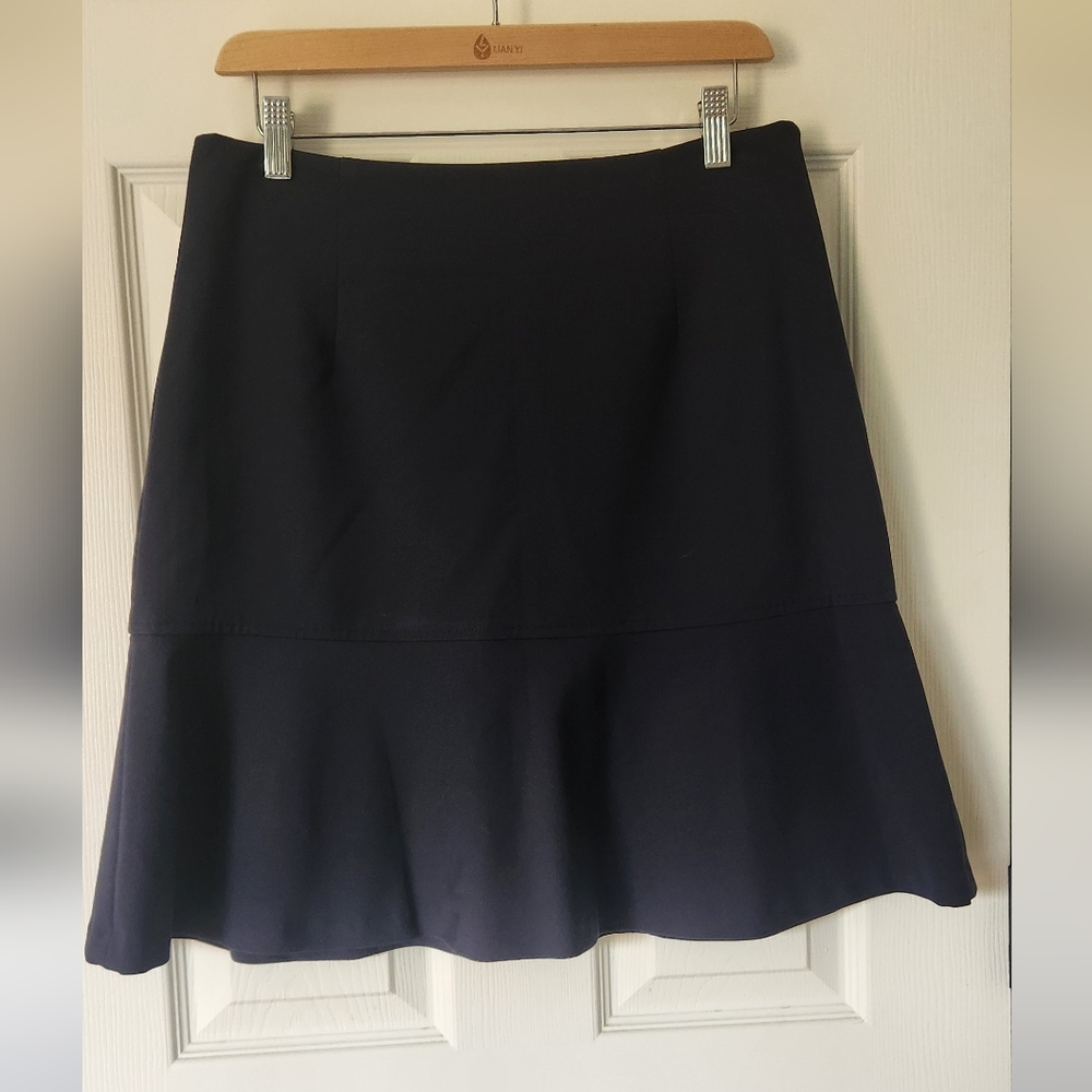 Brooks Brothers cotton blend a-line skirt: Size: 8 Color: Navy